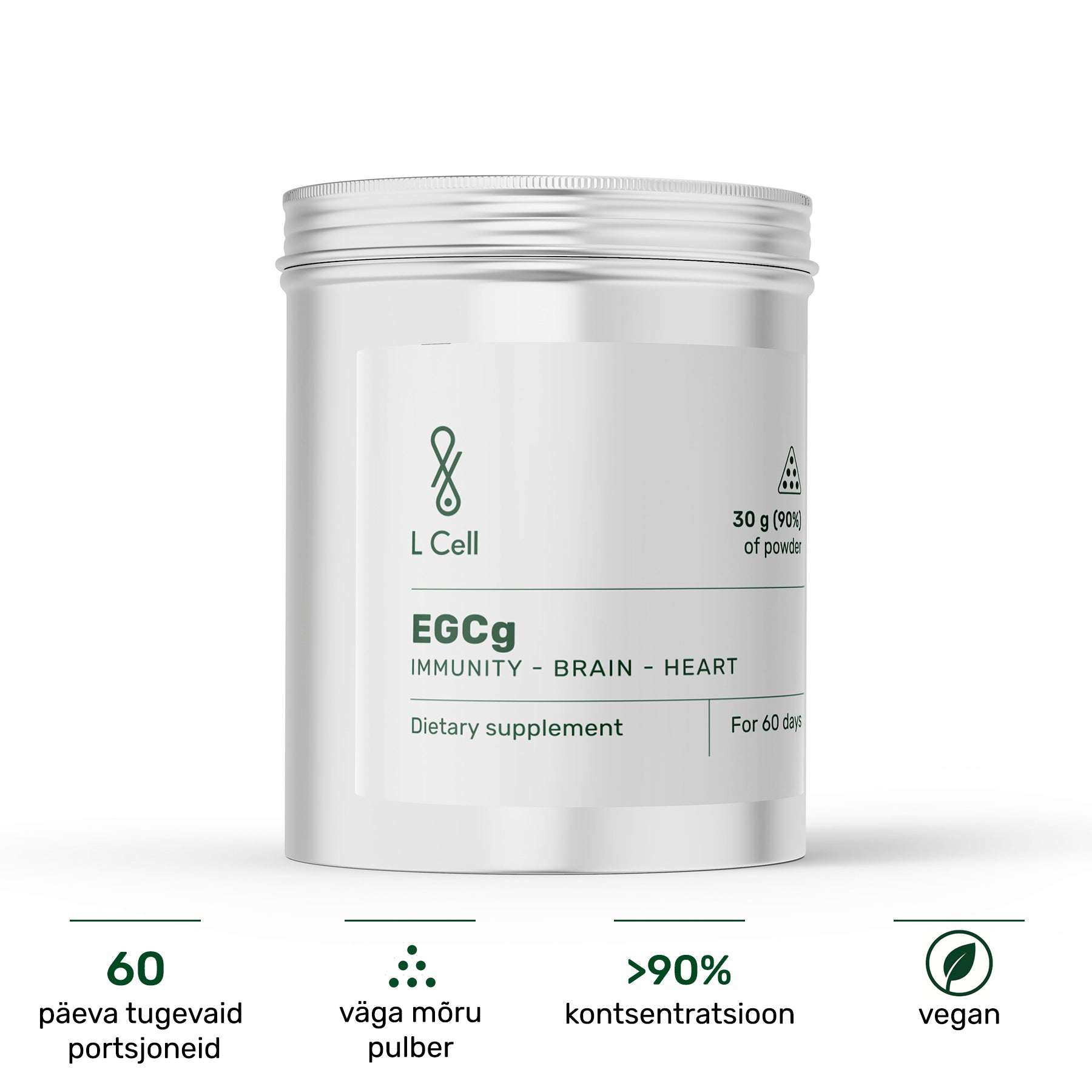 EGCg Powder 30g (60 days, >90% purity)