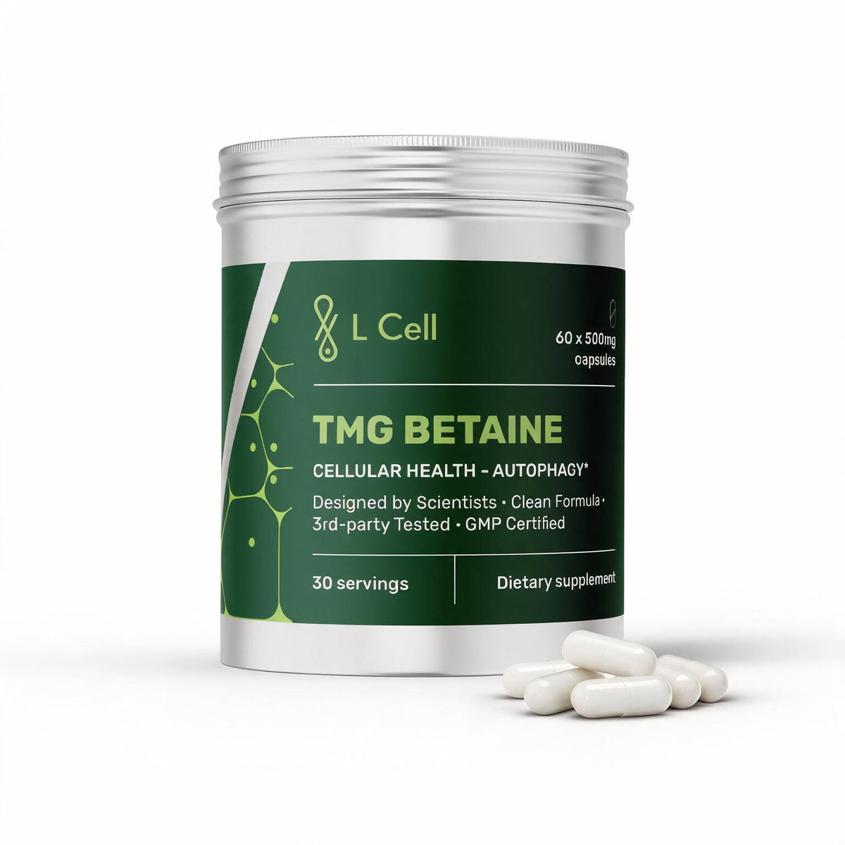 TMG betaiin (500 mg kapslid, 60 tk)