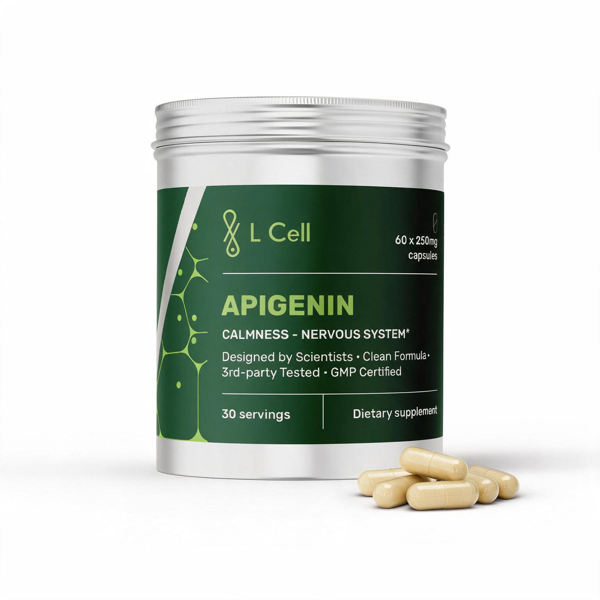 Apigeniini kapslid 250 mg (30 päeva, 60 tk)