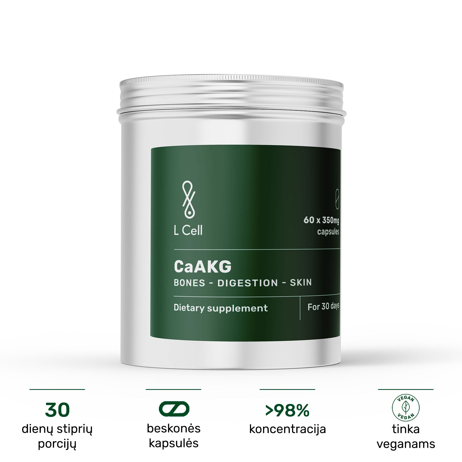 CaAKG (350 mg kapslid, 60 tk)