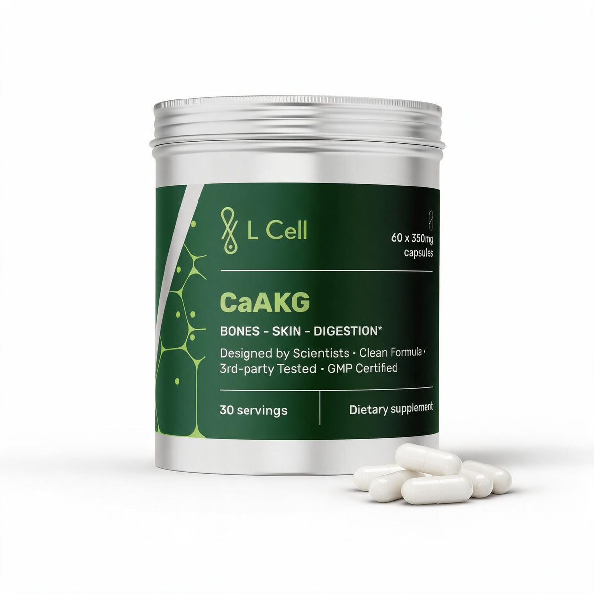 CaAKG (350 mg kapslid, 60 tk)