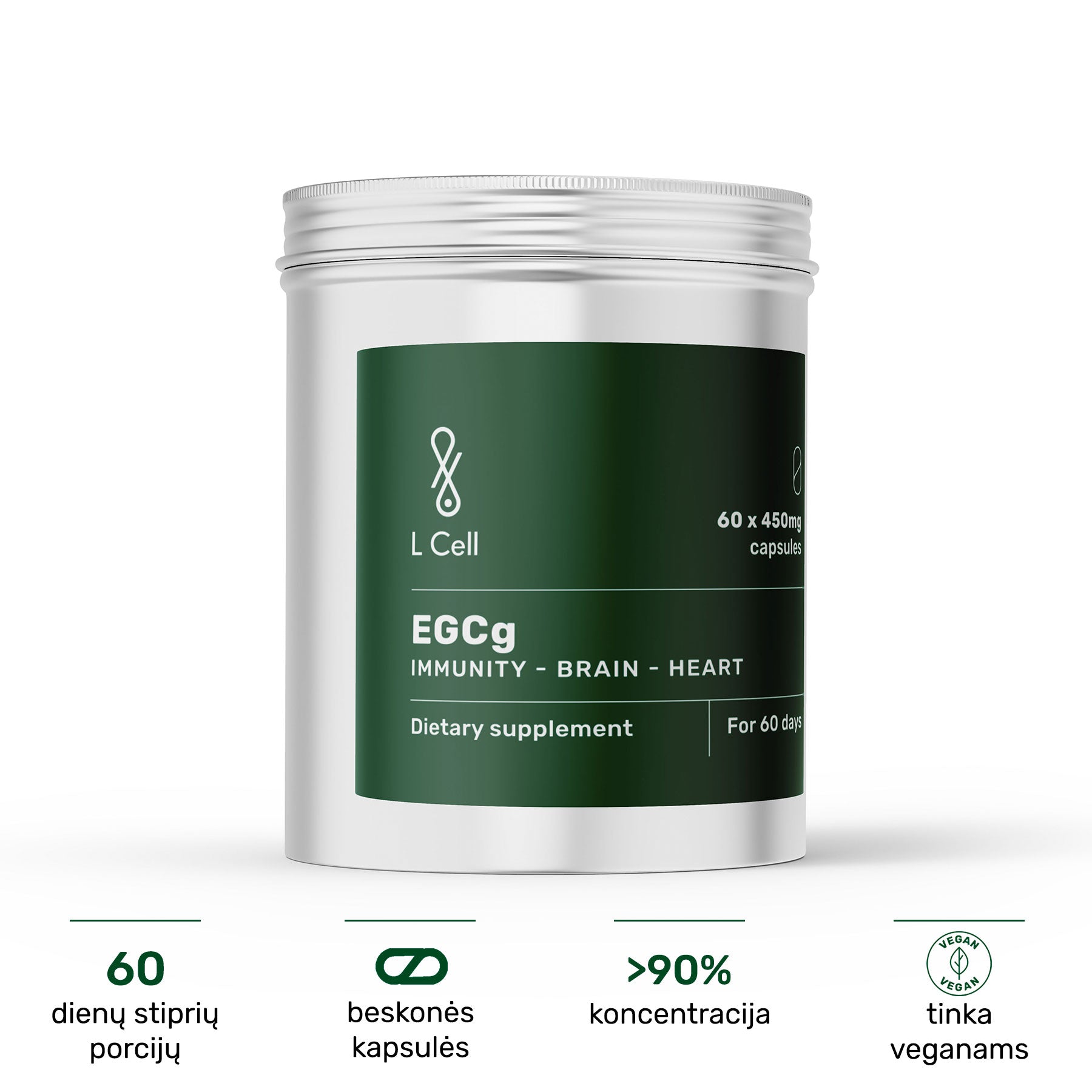EGCg (450 mg kapslid, 60 tk)