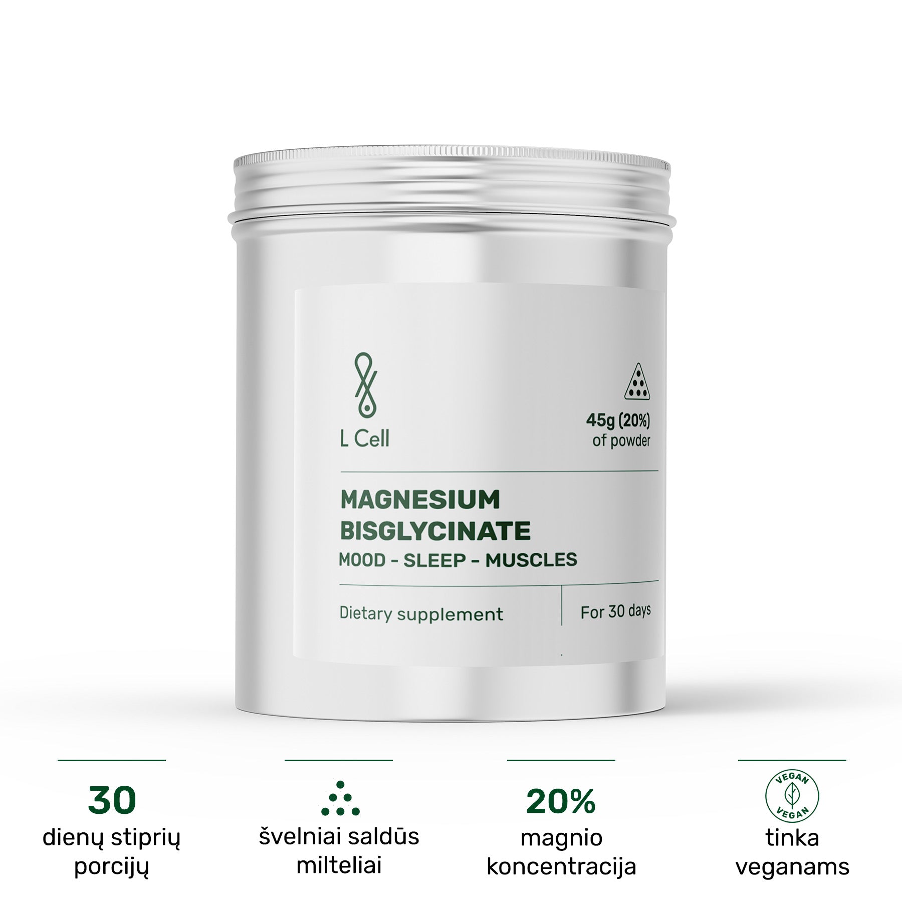Magneesiumbisglütsinaat (500 mg kapslid, 90 tk)