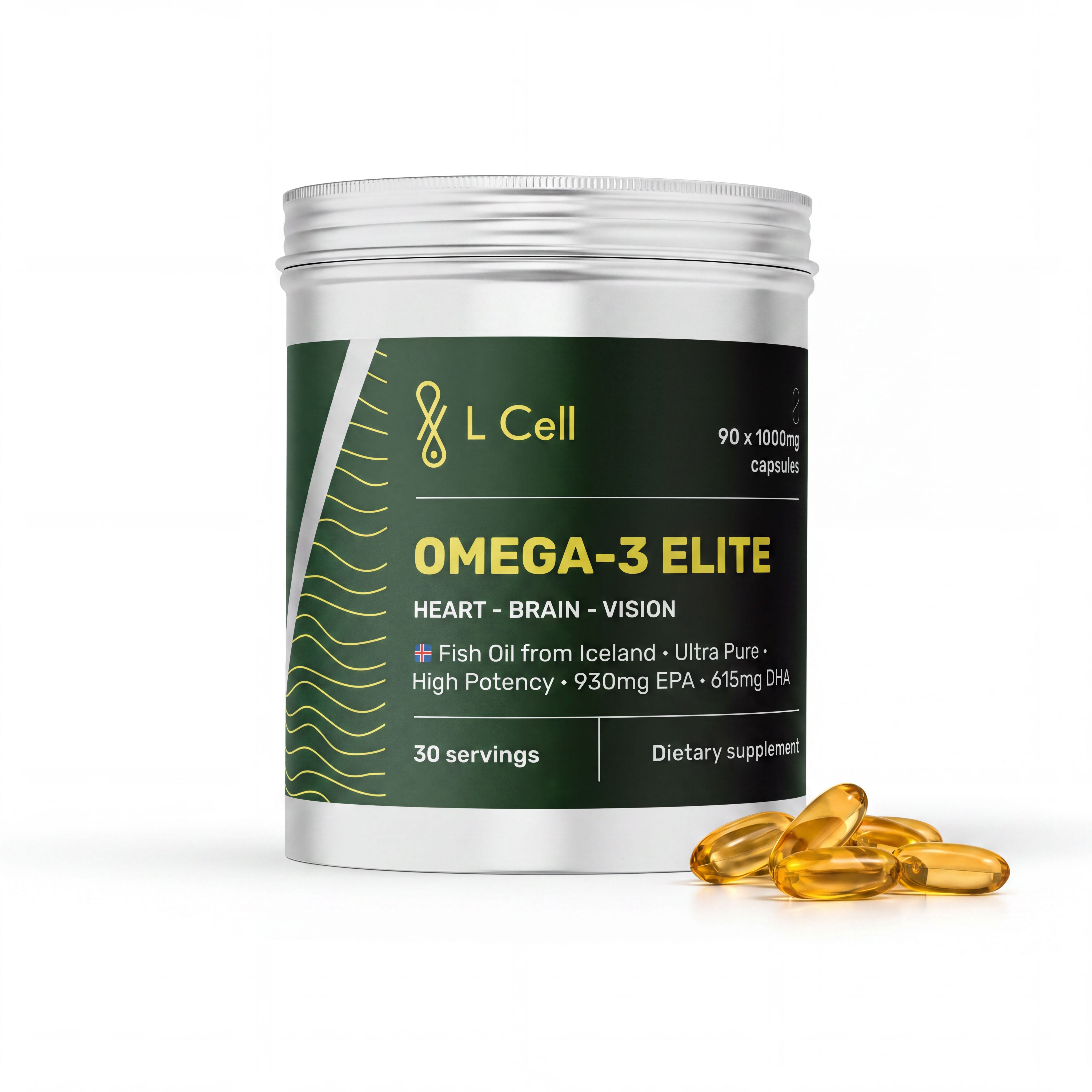„Omega 3 Elite“ kalaõlikapslid, 3000 mg (30 portsjonit / 90 kapslit)