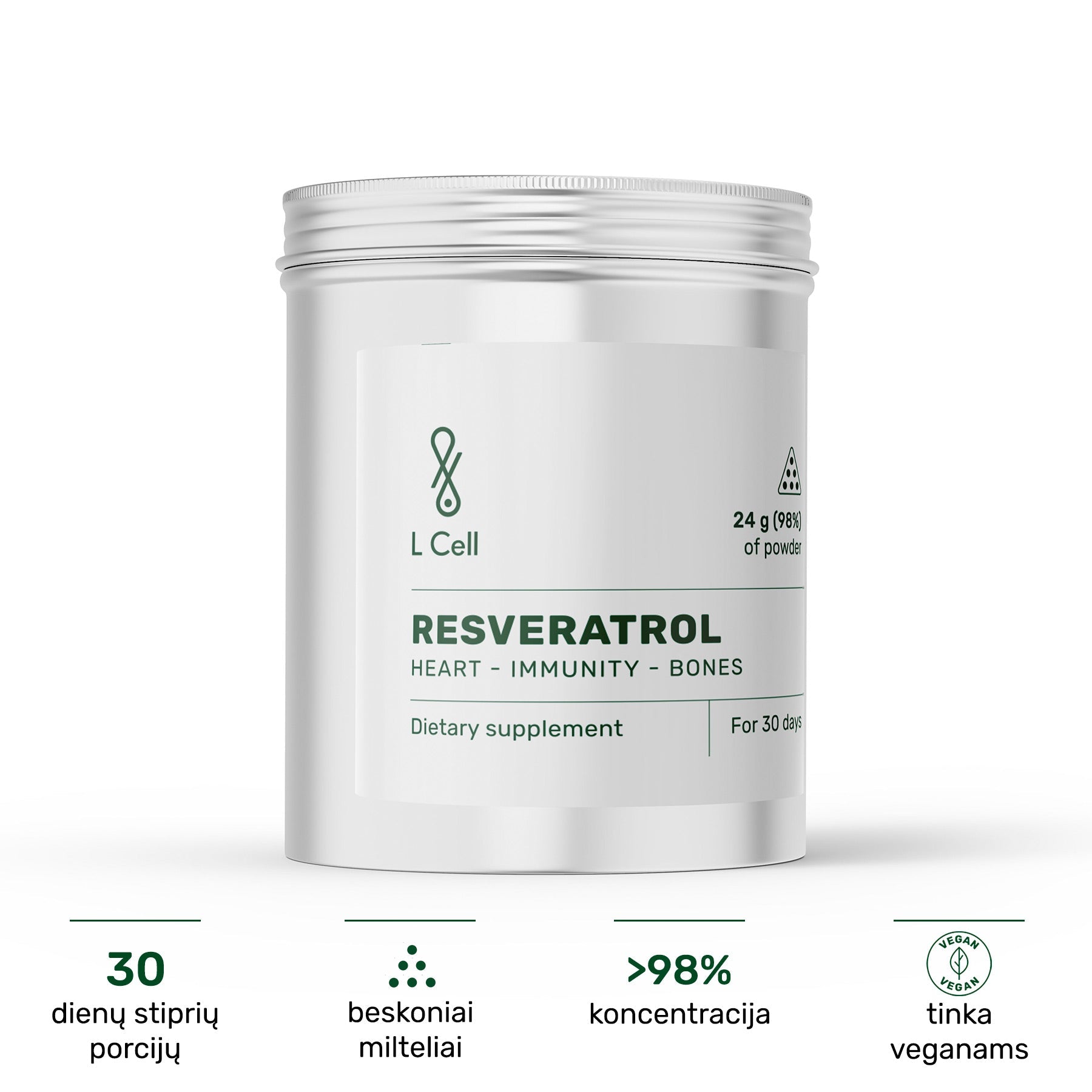 Transresveratrool (pulber, 24 g)